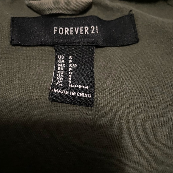 Forever 21 green jacket - Picture 2 of 2